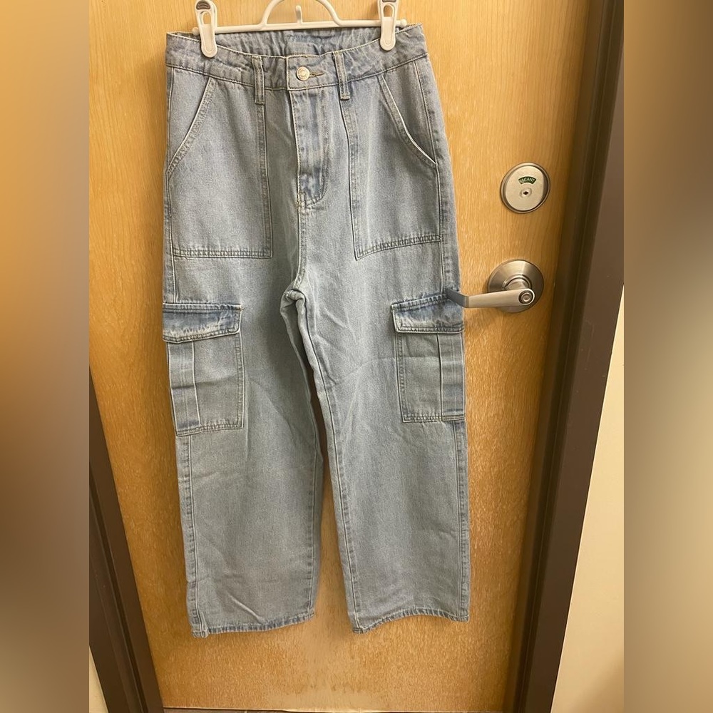 High Waisted Flap Pocket Cargos